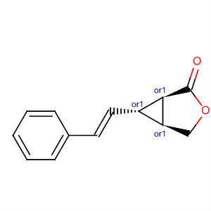 392656-05-2  3-Oxabicyclo[3.1.0]hexan-2-one, 6-[(1E)-2-phenylethenyl]-,(1R,5S,6S)-rel-