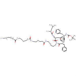 392658-39-8  L-Phenylalaninamide,N-[(2R,4R,5S)-5-[[(1,1-dimethylethoxy)carbonyl]amino]-4-hydroxy-1-oxo-6-phenyl-2-(phenylmethyl)hexyl]-L-leucyl-N-[5-[[6-[[6-[(6-amino-1-oxohexyl)amino]-1-oxohexyl]amino]-1-oxohexyl]amino]pentyl]-