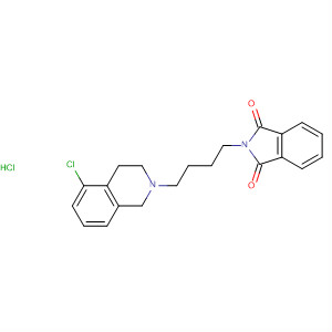 392660-67-2  1H-Isoindole-1,3(2H)-dione,2-[4-(5-chloro-3,4-dihydro-2(1H)-isoquinolinyl)butyl]-,monohydrochloride