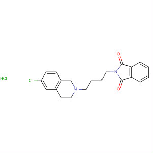 392660-68-3  1H-Isoindole-1,3(2H)-dione,2-[4-(6-chloro-3,4-dihydro-2(1H)-isoquinolinyl)butyl]-,monohydrochloride