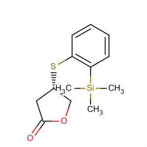 392667-13-9  2(3H)-Furanone, dihydro-4-[[2-(trimethylsilyl)phenyl]thio]-, (4S)-