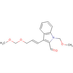 392716-44-8  1H-Indole-2-carboxaldehyde,3-[(1E)-3-(methoxymethoxy)-1-propenyl]-1-(methoxymethyl)-
