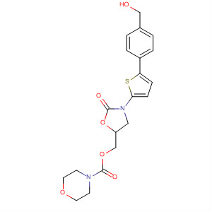 393085-97-7  4-Morpholinecarboxylic acid,[3-[5-[4-(hydroxymethyl)phenyl]-2-thienyl]-2-oxo-5-oxazolidinyl]methylester