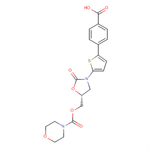393086-02-7  4-Morpholinecarboxylic acid,[(5R)-3-[5-(4-carboxyphenyl)-2-thienyl]-2-oxo-5-oxazolidinyl]methyl ester