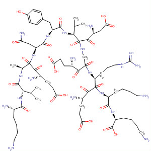 393092-85-8  L-Lysine,L-lysyl-L-valyl-L-a-glutamyl-L-alanyl-L-asparaginyl-L-tyrosyl-L-a-aspartyl-L-valyl-L-a-glutamylglycyl-L-a-glutamyl-L-arginyl-L-lysyl-