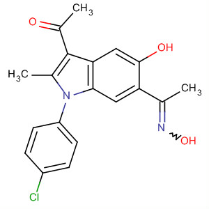 393108-85-5  Ethanone,1-[3-acetyl-1-(4-chlorophenyl)-5-hydroxy-2-methyl-1H-indol-6-yl]-,1-oxime