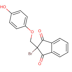 393110-34-4  1H-Indene-1,3(2H)-dione, 2-bromo-2-[(4-hydroxyphenoxy)methyl]-