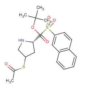 393153-82-7  L-Proline, 4-(acetylthio)-1-(2-naphthalenylsulfonyl)-, 1,1-dimethylethylester, (4R)-