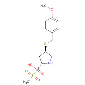 393153-86-1  L-Proline, 4-[[(4-methoxyphenyl)methyl]thio]-1-(methylsulfonyl)-, (4R)-