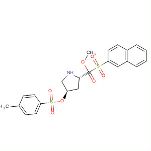 393153-92-9  L-Proline, 4-[[(4-methylphenyl)sulfonyl]oxy]-1-(2-naphthalenylsulfonyl)-,methyl ester, (4R)-