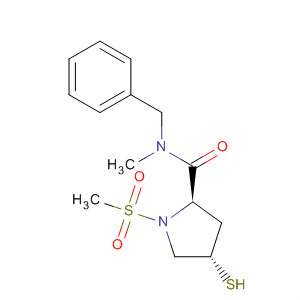 393154-70-6  2-Pyrrolidinecarboxamide,4-mercapto-N-methyl-1-(methylsulfonyl)-N-(phenylmethyl)-, (2R,4S)-