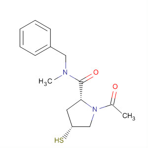393158-92-4  2-Pyrrolidinecarboxamide,1-acetyl-4-mercapto-N-methyl-N-(phenylmethyl)-, (2R,4R)-