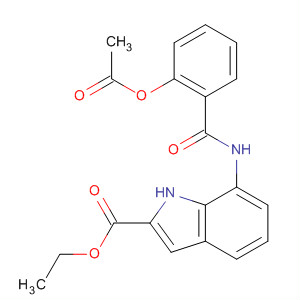 393183-77-2  1H-Indole-2-carboxylic acid, 7-[[2-(acetyloxy)benzoyl]amino]-, ethylester