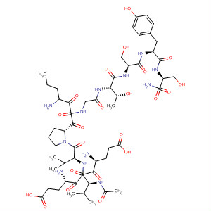 393512-93-1  L-Serinamide,N-acetyl-L-a-glutamyl-L-a-glutamyl-L-valyl-L-valyl-L-prolyl-(3S)-3-amino-2-oxohexanoylglycyl-L-threonyl-D-seryl-L-tyrosyl-
