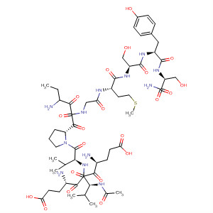 393513-14-9  L-Serinamide,N-acetyl-L-a-glutamyl-L-a-glutamyl-L-valyl-L-valyl-L-prolyl-(3S)-3-amino-2-oxopentanoylglycyl-L-methionyl-L-seryl-L-tyrosyl-