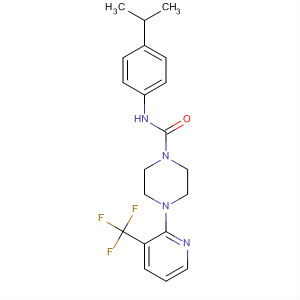 393514-14-2  1-Piperazinecarboxamide,N-[4-(1-methylethyl)phenyl]-4-[3-(trifluoromethyl)-2-pyridinyl]-