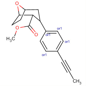 393556-20-2  8-Oxabicyclo[3.2.1]octane-2-carboxylic acid, 3-[4-(1-propynyl)phenyl]-,methyl ester, (1R,2S,3S,5S)-rel-
