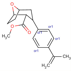 393556-22-4  8-Oxabicyclo[3.2.1]octane-2-carboxylic acid,3-[4-(1-methylethenyl)phenyl]-, methyl ester, (1R,2S,3S,5S)-rel-