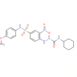 380322-30-5  Hydrazinecarboxamide,N-cyclohexyl-2-[4-[[(4-methoxyphenyl)amino]sulfonyl]-2-nitrophenyl]-