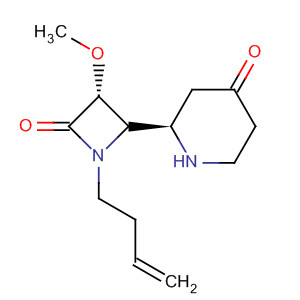 380415-24-7  4-Piperidinone,2-[(2S,3R)-1-(3-butenyl)-3-methoxy-4-oxo-2-azetidinyl]-, (2R)-