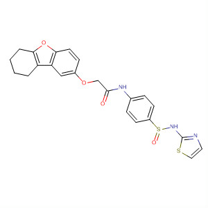 380472-74-2  Acetamide,2-[(6,7,8,9-tetrahydro-2-dibenzofuranyl)oxy]-N-[4-[(2-thiazolylamino)sulfonyl]phenyl]-
