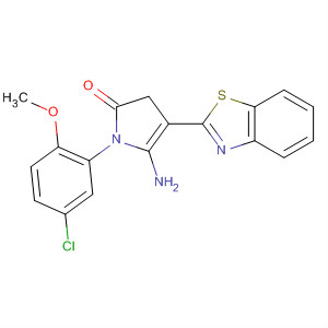 380574-49-2  2H-Pyrrol-2-one,5-amino-4-(2-benzothiazolyl)-1-(5-chloro-2-methoxyphenyl)-1,3-dihydro-
