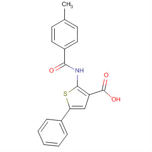 380646-23-1  3-Thiophenecarboxylic acid, 2-[(4-methylbenzoyl)amino]-5-phenyl-