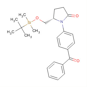 380848-95-3  2-Pyrrolidinone,1-(4-benzoylphenyl)-5-[[[(1,1-dimethylethyl)dimethylsilyl]oxy]methyl]-,(5S)-