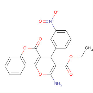 381184-93-6  4H,5H-Pyrano[3,2-c][1]benzopyran-3-carboxylic acid,2-amino-4-(3-nitrophenyl)-5-oxo-, ethyl ester