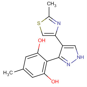 381230-02-0  1,3-Benzenediol, 5-methyl-2-[4-(2-methyl-4-thiazolyl)-1H-pyrazol-3-yl]-
