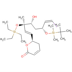 381665-44-7  2H-Pyran-2-one,6-[(1E,3R,4R,6R,7Z)-6-[[(1,1-dimethylethyl)dimethylsilyl]oxy]-4-hydroxy-8-iodo-3-methyl-3-[(triethylsilyl)oxy]-1,7-octadienyl]-5,6-dihydro-, (6R)-