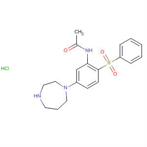 381666-95-1  Acetamide,N-[5-(hexahydro-1H-1,4-diazepin-1-yl)-2-(phenylsulfonyl)phenyl]-,monohydrochloride
