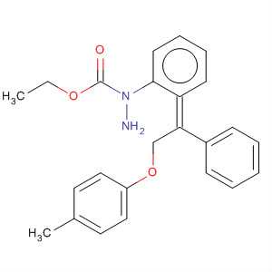 381730-29-6  Hydrazinecarboxylic acid,[2-(4-methylphenoxy)-1-phenylethylidene]phenyl-, ethyl ester, (2Z)-