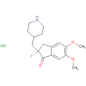 382144-72-1  1H-Inden-1-one,2-fluoro-2,3-dihydro-5,6-dimethoxy-2-(4-piperidinylmethyl)-,hydrochloride
