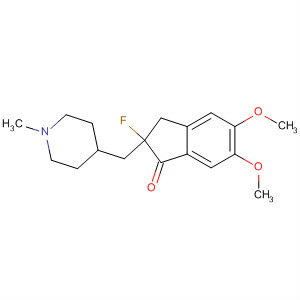 382144-77-6  1H-Inden-1-one,2-fluoro-2,3-dihydro-5,6-dimethoxy-2-[(1-methyl-4-piperidinyl)methyl]-