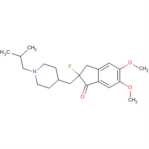 382144-79-8  1H-Inden-1-one,2-fluoro-2,3-dihydro-5,6-dimethoxy-2-[[1-(2-methylpropyl)-4-piperidinyl]methyl]-
