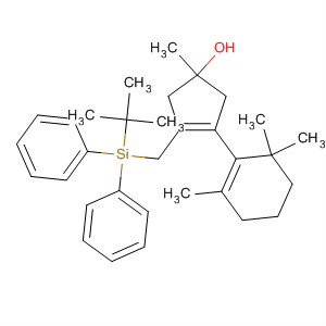 383366-12-9  3-Cyclopenten-1-ol,3-[[(1,1-dimethylethyl)diphenylsilyl]methyl]-1-methyl-4-(2,6,6-trimethyl-1-cyclohexen-1-yl)-