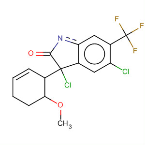 383425-05-6  2H-Indol-2-one,3,5-dichloro-1,3-dihydro-3-(2-methoxyphenyl)-6-(trifluoromethyl)-