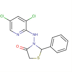 383902-17-8  4-Thiazolidinone, 3-[(3,5-dichloro-2-pyridinyl)amino]-2-phenyl-