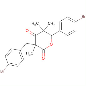 384359-10-8  2H-Pyran-2,4(3H)-dione,6-(4-bromophenyl)-3-[(4-bromophenyl)methyl]dihydro-3,5,5-trimethyl-