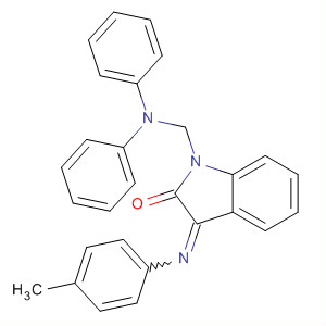 384818-55-7  2H-Indol-2-one,1-[(diphenylamino)methyl]-1,3-dihydro-3-[(4-methylphenyl)imino]-