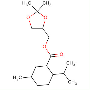 38706-02-4  Cyclohexanecarboxylic acid, 5-methyl-2-(1-methylethyl)-,(2,2-dimethyl-1,3-dioxolan-4-yl)methyl ester