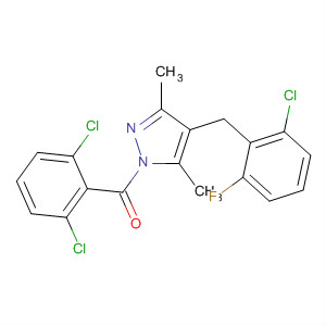 387352-98-9  1H-Pyrazole,4-[(2-chloro-6-fluorophenyl)methyl]-1-(2,6-dichlorobenzoyl)-3,5-dimethyl-