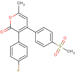 387866-09-3  2H-Pyran-2-one,3-(4-fluorophenyl)-6-methyl-4-[4-(methylsulfonyl)phenyl]-