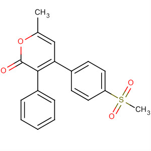387866-12-8  2H-Pyran-2-one, 6-methyl-4-[4-(methylsulfonyl)phenyl]-3-phenyl-
