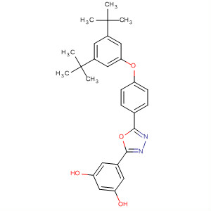 387866-95-7  1,3-Benzenediol,5-[5-[4-[3,5-bis(1,1-dimethylethyl)phenoxy]phenyl]-1,3,4-oxadiazol-2-yl]-
