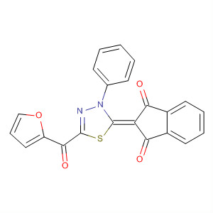 388076-51-5  1H-Indene-1,3(2H)-dione,2-[5-(2-furanylcarbonyl)-3-phenyl-1,3,4-thiadiazol-2(3H)-ylidene]-
