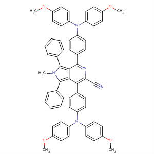388094-37-9  2H-Pyrrolo[3,4-c]pyridine-6-carbonitrile,4,7-bis[4-[bis(4-methoxyphenyl)amino]phenyl]-2-methyl-1,3-diphenyl-