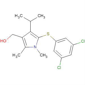 388112-46-7  1H-Pyrrole-3-methanol,5-[(3,5-dichlorophenyl)thio]-1,2-dimethyl-4-(1-methylethyl)-