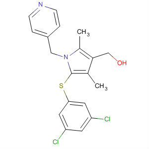 388113-02-8  1H-Pyrrole-3-methanol,5-[(3,5-dichlorophenyl)thio]-2,4-dimethyl-1-(4-pyridinylmethyl)-